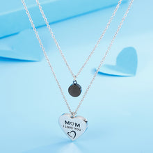 Carregar imagem no visualizador da galeria, Stainless Steel Double-Layered Heart Pendant Necklace
