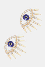 Load image into Gallery viewer, Evil Eye Rhinestone Dangle Earrings
