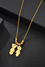 Carregar imagem no visualizador da galeria, Boy and Girl Pendant Stainless Steel Necklace
