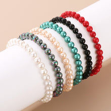 Carregar imagem no visualizador da galeria, Stainless Steel Shell Pearl Bead Bracelet
