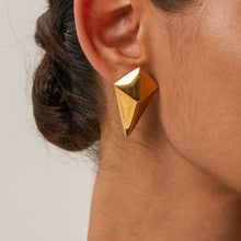 Load image into Gallery viewer, Stainless Steel 18K Gold-Plated Geometric Earrings
