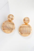 Load image into Gallery viewer, Zinc Alloy Ribbed Earrings
