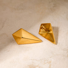 Load image into Gallery viewer, Stainless Steel 18K Gold-Plated Geometric Earrings
