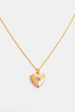 Carregar imagem no visualizador da galeria, Zircon Heart Shape 14K Gold-Plated Pendant Necklace
