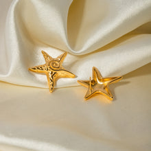 Carregar imagem no visualizador da galeria, Stainless Steel Star Shape Earrings
