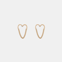 Load image into Gallery viewer, Heart Shape Gold-Plated Alloy Earrings
