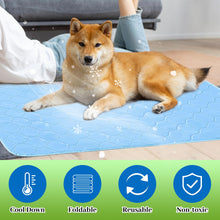 Load image into Gallery viewer, PatiencET Dog Cooling Mat, 22&#39;&#39; x 28&#39;&#39; Pet Cooling Mat for Dogs Cats, Summer Ice Silk Dog Cooling pad &amp; Washable Pee Pad for Indoor or Outdoor - Bottom Waterproof and Anti Slip
