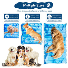 Load image into Gallery viewer, OHAJUES Dog Cooling Mat,Pet Cooling Mat for Dogs and Cats,Easy Washable,Suitable for All Types of Pets,Summer Keep Your Pet Cool (17.7X17.7in)
