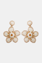 Load image into Gallery viewer, Flower Shape Beaded Dangle Earrings
