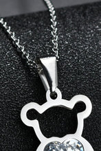 Load image into Gallery viewer, Bear Pendant Stainless Steel Necklace
