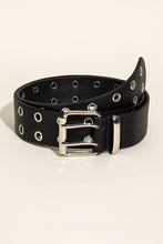 Load image into Gallery viewer, Double Row Grommet PU Leather Belt
