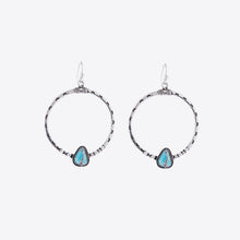 Carregar imagem no visualizador da galeria, Artificial Turquoise Drop Earrings
