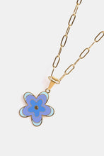 Carregar imagem no visualizador da galeria, Flower Pendant Stainless Steel Necklace
