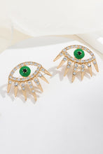 Load image into Gallery viewer, Evil Eye Rhinestone Dangle Earrings
