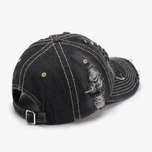 Load image into Gallery viewer, Distressed Adjustable Cotton Baseball Cap
