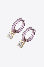 Load image into Gallery viewer, Zircon Huggie Drop Earrings
