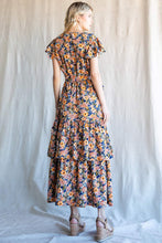 Carregar imagem no visualizador da galeria, Cotton Bleu by Nu Label Floral Ruffled Midi Dress
