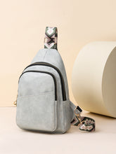 Carregar imagem no visualizador da galeria, PU Leather Adjustable Strap Sling Bag
