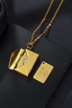 Carregar imagem no visualizador da galeria, Envelope Pendant Stainless Steel Necklace
