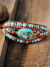 Carregar imagem no visualizador da galeria, Triple-Layer Natural Stone Bracelet
