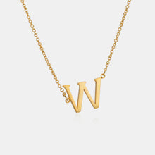 Carregar imagem no visualizador da galeria, Copper Letter Pendant Necklace
