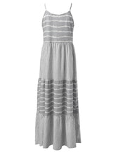 Carregar imagem no visualizador da galeria, Tiered Striped Sleeveless Cami Dress
