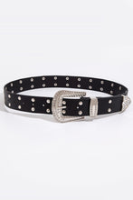 Load image into Gallery viewer, Double Row Studded PU Leather Belt
