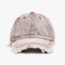 Load image into Gallery viewer, Raw Hem Adjustable Cotton Baseball Cap
