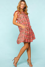 Carregar imagem no visualizador da galeria, Haptics Full Size Ruffled Printed Dress with Side Pockets
