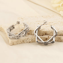 Carregar imagem no visualizador da galeria, Titanium Steel Geometric Earrings
