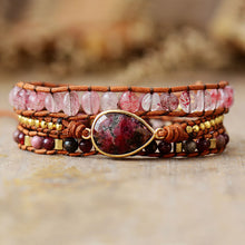 Carregar imagem no visualizador da galeria, Natural Stone Layered Bracelet
