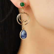 Load image into Gallery viewer, Teardrop Shape Alloy Dangle Earrings
