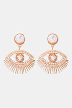 Carregar imagem no visualizador da galeria, Evil Eye Shape Rhinestone Zinc Alloy Synthetic Dangle Earrings
