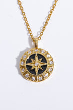 Load image into Gallery viewer, Zircon Decor North Star Pendant Copper Necklace
