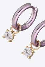 Load image into Gallery viewer, Zircon Huggie Drop Earrings
