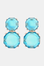 Load image into Gallery viewer, Geometrical Shape Zinc Alloy Frame Dangle Earrings
