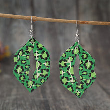 Carregar imagem no visualizador da galeria, Leopard Lip Shape Leather Earrings
