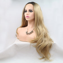 Carregar imagem no visualizador da galeria, 13*3&quot; Lace Front Wigs Synthetic Long Wavy 24&quot; 130% Density
