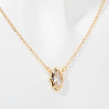 Load image into Gallery viewer, Inlaid Zircon Brass Pendant Necklace
