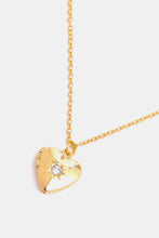 Carregar imagem no visualizador da galeria, Zircon Heart Shape 14K Gold-Plated Pendant Necklace
