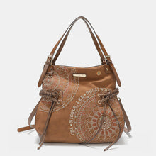 Carregar imagem no visualizador da galeria, Nicole Lee USA Side Braided Tassel Inlaid Rhinestone Embroidery Hobo Bag
