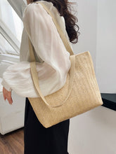 Carregar imagem no visualizador da galeria, Straw Woven Tote Bag
