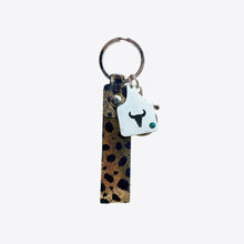 Load image into Gallery viewer, Genuine Leather Alloy Keychain
