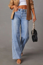 Carregar imagem no visualizador da galeria, High Waist Straight Jeans with Pockets
