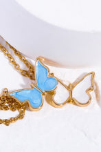 Carregar imagem no visualizador da galeria, Butterfly Pendant Copper 14K Gold-Plated Necklace
