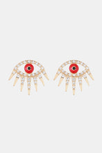 Load image into Gallery viewer, Evil Eye Rhinestone Dangle Earrings
