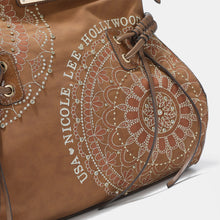 Carregar imagem no visualizador da galeria, Nicole Lee USA Side Braided Tassel Inlaid Rhinestone Embroidery Hobo Bag
