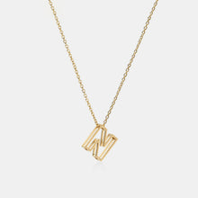 Carregar imagem no visualizador da galeria, Stainless Steel Letter Pendant Necklace
