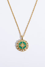 Load image into Gallery viewer, Zircon Decor North Star Pendant Copper Necklace
