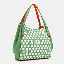 Carregar imagem no visualizador da galeria, Nicole Lee USA Contrast Polka Dot Handbag
